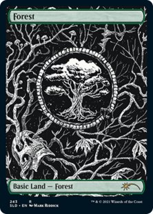 Forest (#243) (The Unfathomable Crushing Brutality...) (full art)